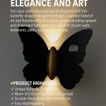 Butterfly Glow Wall Light  Illuminate with Elegance and Art