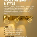 Triple Spotlight Luxury Wall Light, Decor Lite – Decorative LED Lights for Diwali, Christmas, Weddings & Home Decor, Warm Fairy String Lights for Celebration