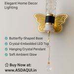 Crystal Butterfly LED Wall Light – Elegant Home Decor Lighting